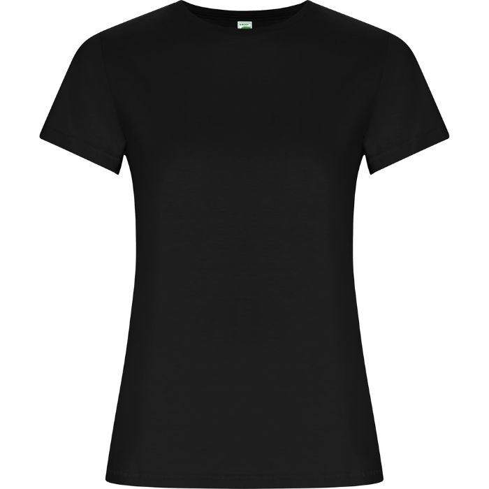 Camiseta algodón orgánico Golden Woman negro