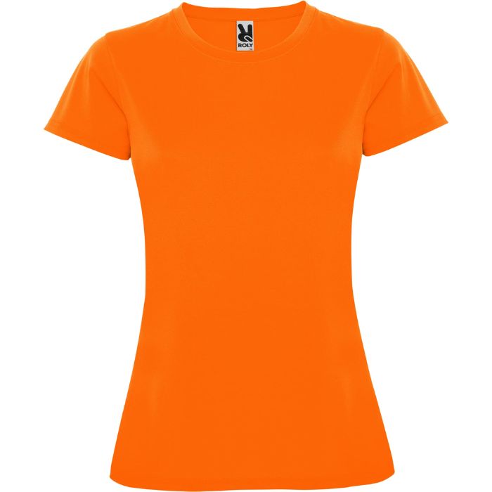 Camiseta técnica Montecarlo Woman naranja fluor