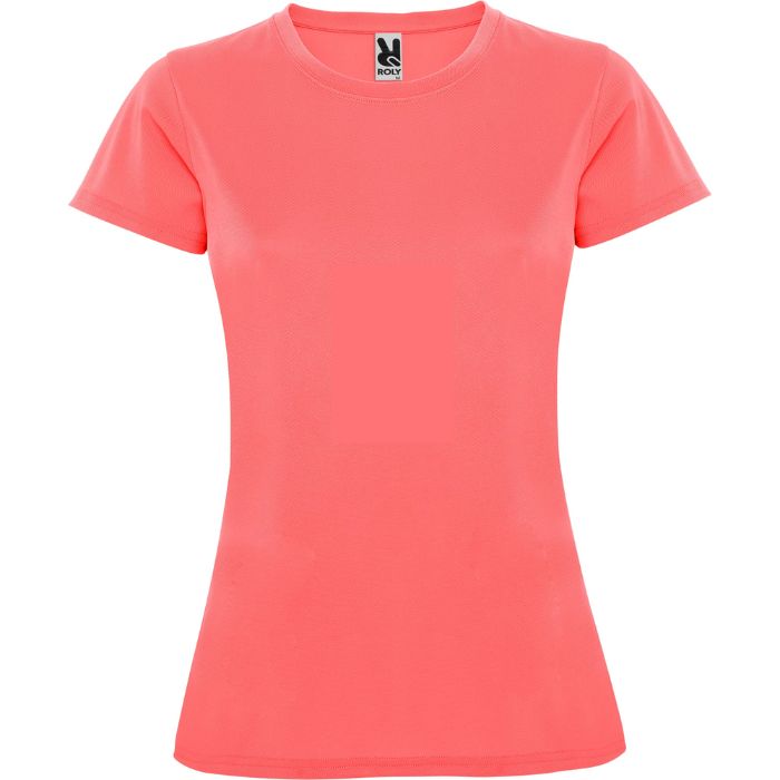 Camiseta técnica Montecarlo Woman coral fluor