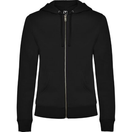 Sudadera cremallera mujer Veleta negro