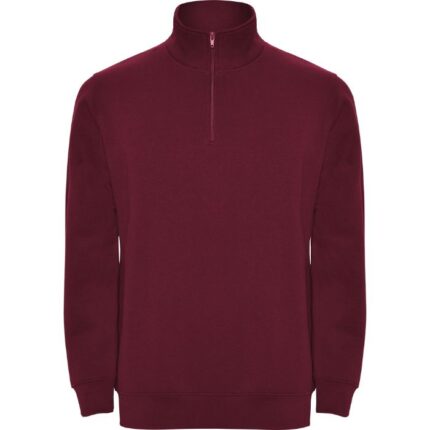 Sudadera media cremallera Aneto granate