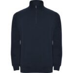 Sudadera media cremallera Aneto marino