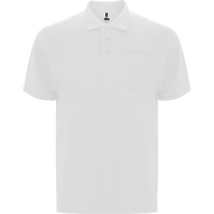 Polo con bolsillo Centauro Premium blanco