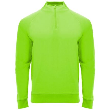 Sudadera media cremallera Epiro verde fluor