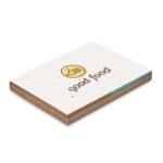 Bloc de notas papel de hierba y tapas de semillas