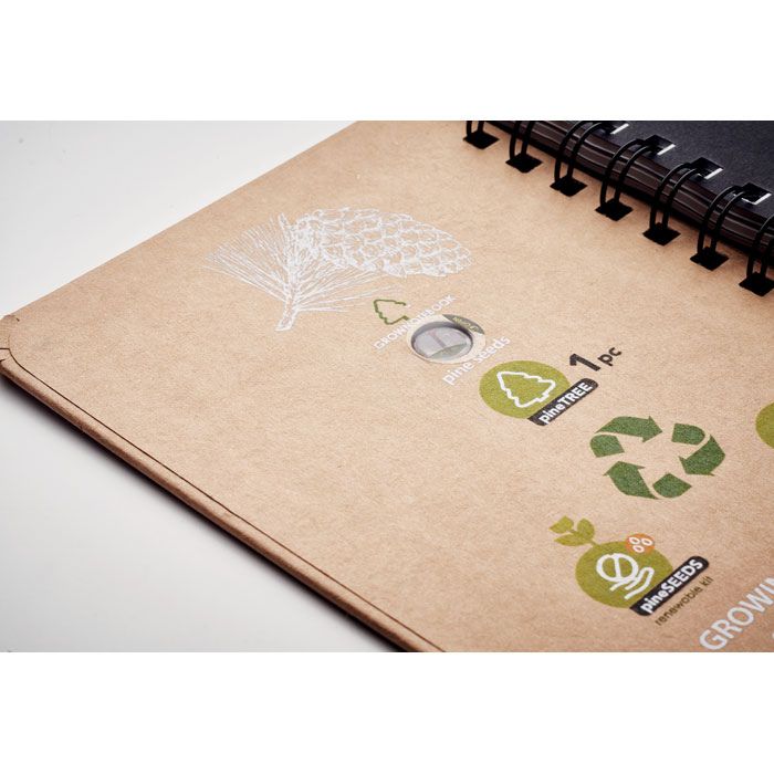 Cuaderno ecológico con semillas
