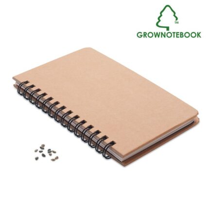 Cuaderno ecológico con semillas