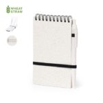 Libreta de trigo con bolígrafo