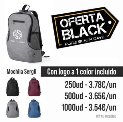 Pack Black Friday Mochila Sergli