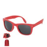Gafas de sol plegables rojas