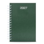 Agenda de anillas metalizada