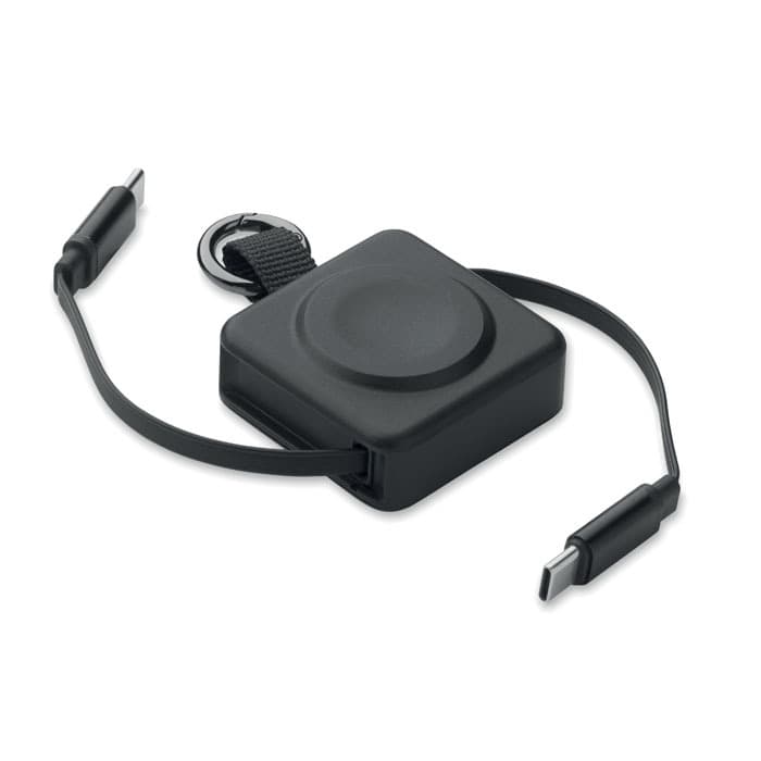 Cable retráctil USB-C mo3145-03 Cable retráctil USB-C con cargador - Imagen 1