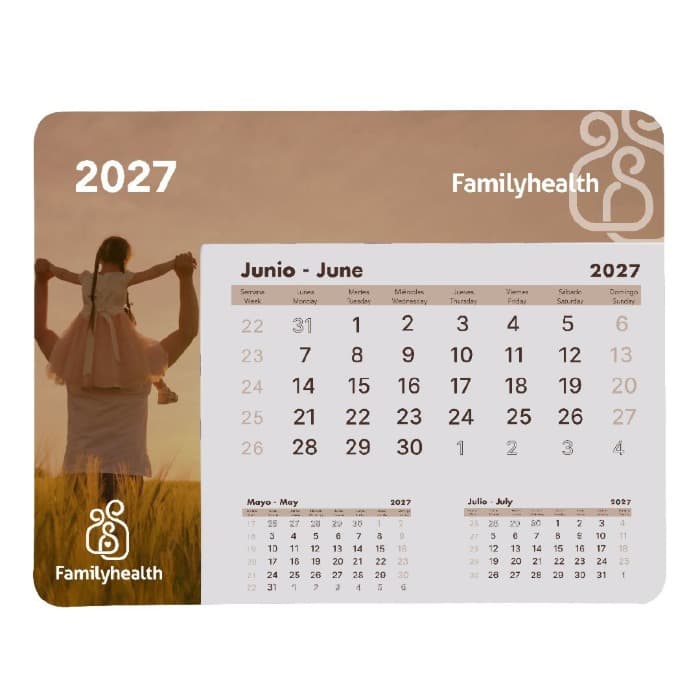 alfombrilla calendario personalizado 40009-W Alfombrilla calendario 100% personalizado - Imagen 1