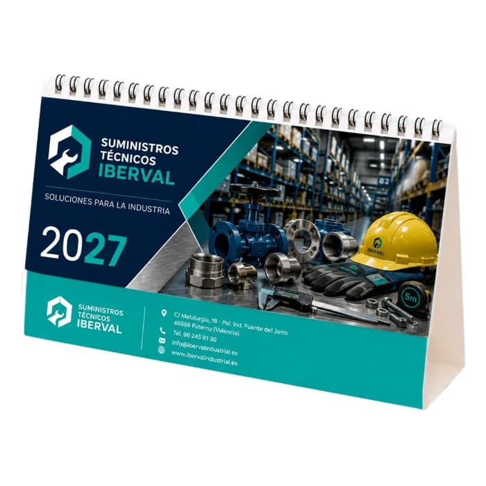 calendario sobremesa personalizado 40526-d2 Calendario sobremesa 100% personalizado 22x13.5cm - Imagen 1