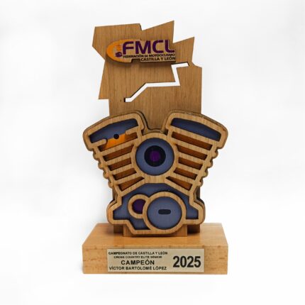trofeo de madera personalizado